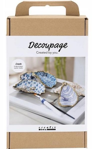 Zestaw do decoupage Muszle Ostryg, Stepp