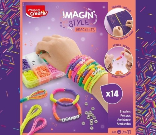 Bransoletki neonowe 14 szt. CREATIV, Maped