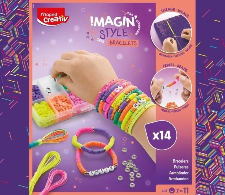 Bransoletki neonowe 14 szt. CREATIV, Maped