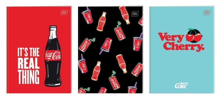 Zeszyt A4/32K kratka M Mat+UV Coca Cola (10szt)