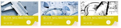 Blok milimetrowy A3/20K (10szt), INTERDRUK