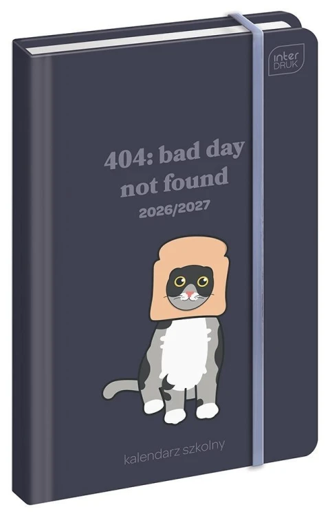 Kalendarz szkolny 2026/27 A6 Funny Cat