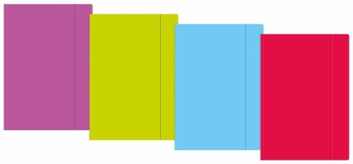 Teczka z gumką A5+ Fluo (10szt), INTERDRUK