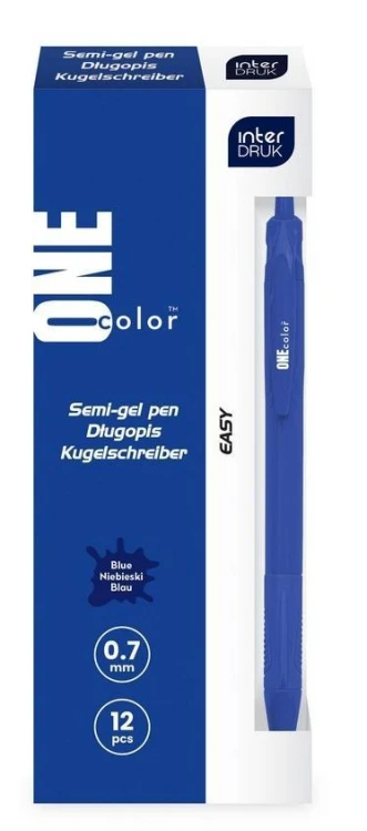 Długopis automatyczny One Color niebieski (12szt)