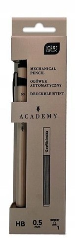 Ołówek automatyczny HB + wkłady Academy, INTERDRUK