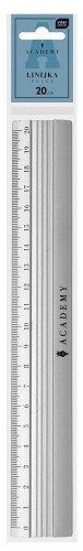 Linijka aluminiowa 20cm Academy, INTERDRUK