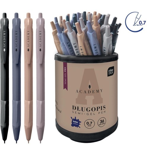 Długopis z gripem Academy (36sz), INTERDRUK