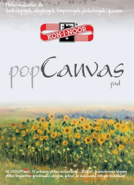 Płótno malarskie w bloku A4/10K, Koh-I-Noor