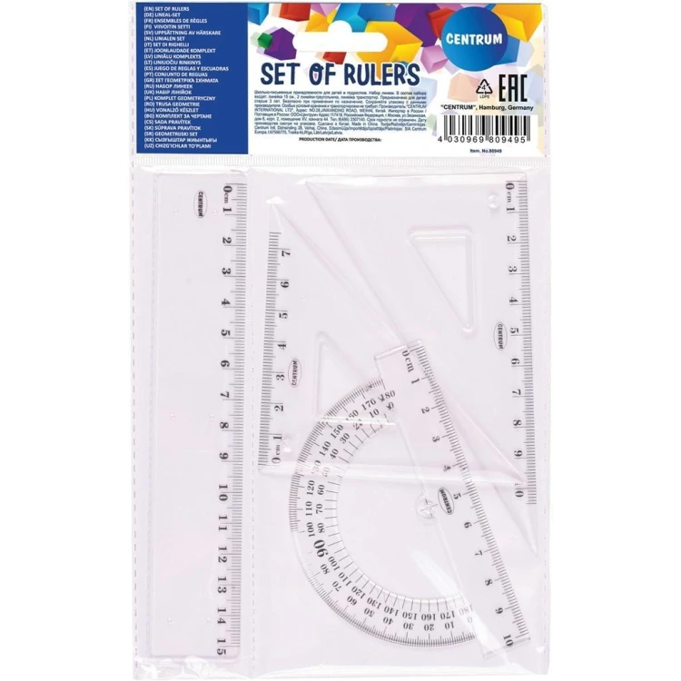 Zestaw geometryczny 15cm, Centrum