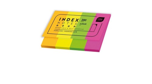 Zakładki indeksujące Neon 200szt, INTERDRUK