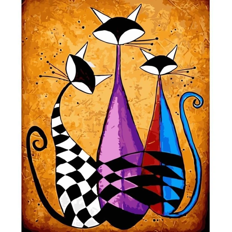 Malowanie po numerach 40x50cm Trzy Koty
