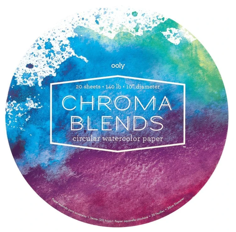Blok do malowania akwarelami okrągły Chroma Blends