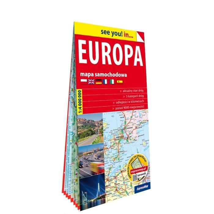 See you! in... Europa mapa samochodowa 1:4 000 000