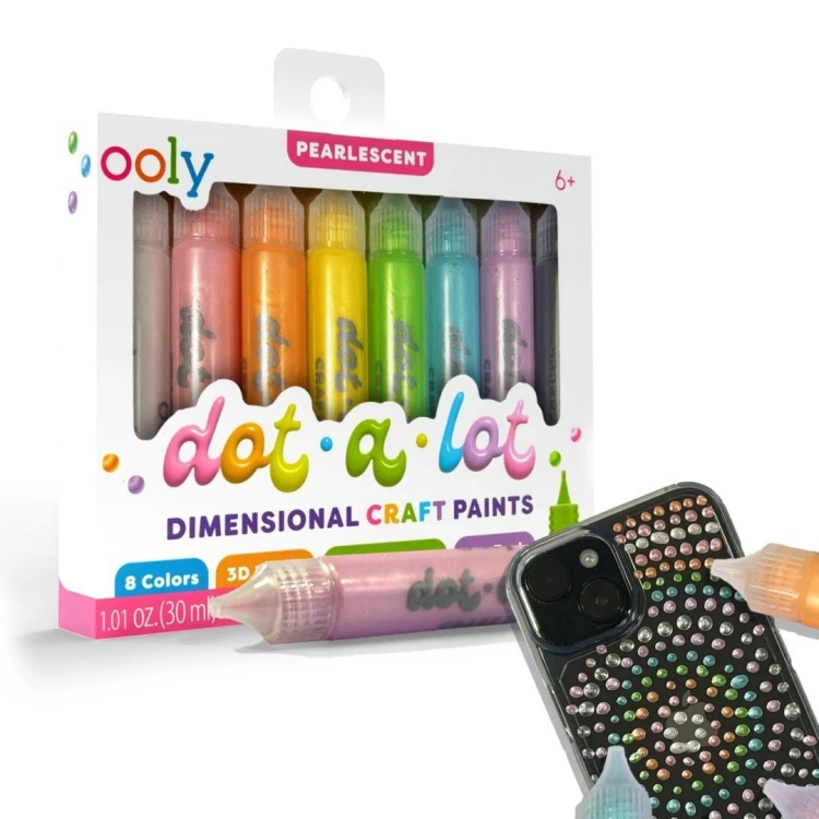 Farbki Dot-a-Lot Perłowe 8 kolorów, ooly