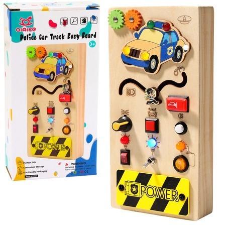 Tablica manipulacyjna edukacyjna drewniana