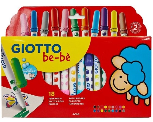 Flamastry BeBe 18 kolorów GIOTTO, Giotto