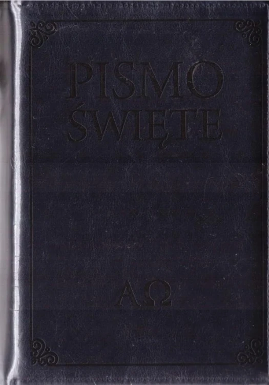 Pismo Święte w etui granatowe, praca zbiorowa