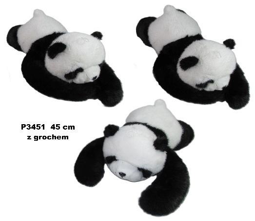Panda z łapkami obciążeniowymi z grochem 45cm