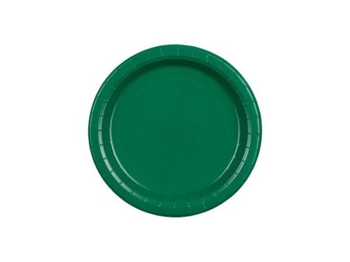 Talerzyki papierowe ciemny zielony 18cm 6szt