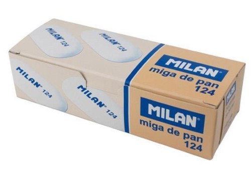Gumka syntetyczna owalna (24szt) MILAN, MILAN