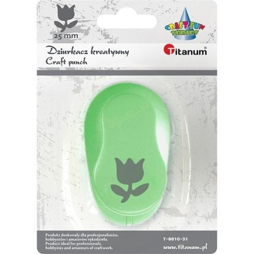 Dziurkacz z motywem Tulipan 25mm, Titanum