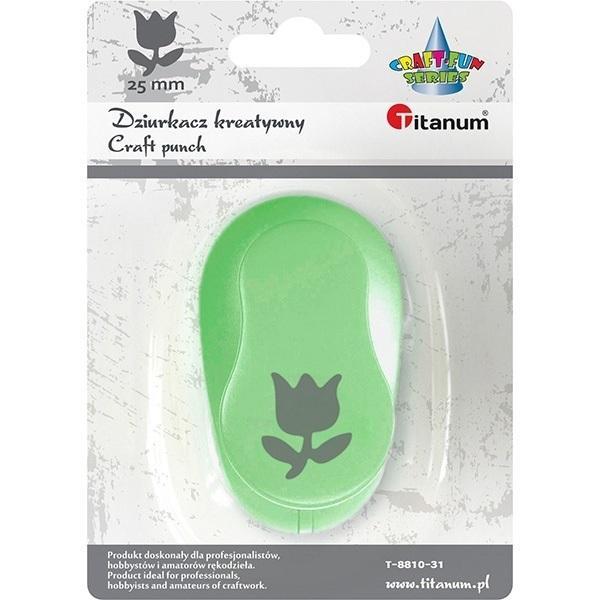 Dziurkacz z motywem Tulipan 25mm, Titanum