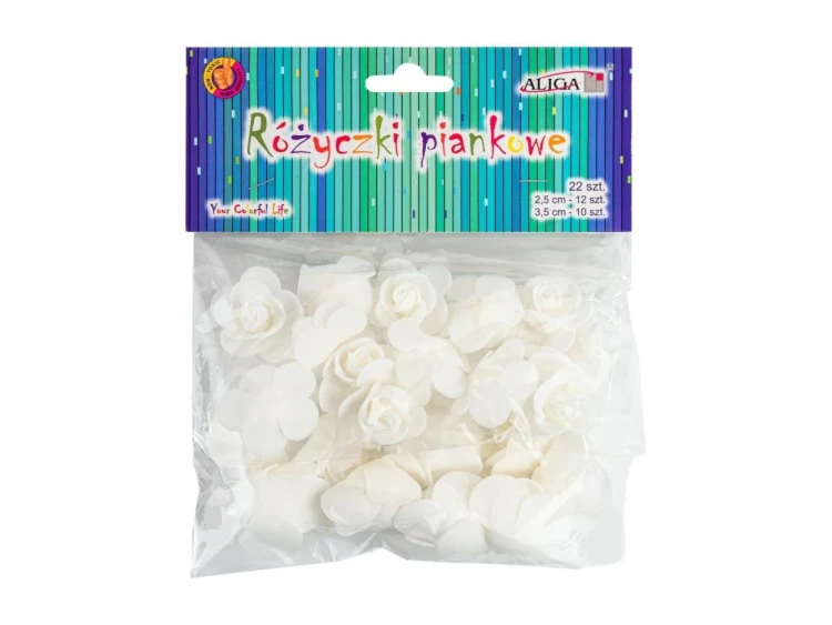 Różyczki piankowe 22szt