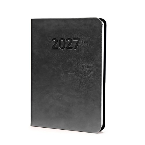 Kalendarz 2027 A6 Prestige Tygodniowy Czarny