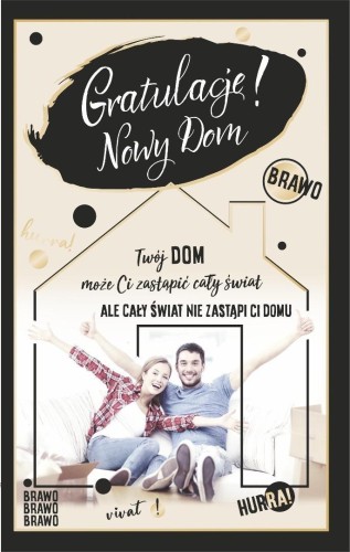 Kartka Gratulacje Nowy Dom U80D