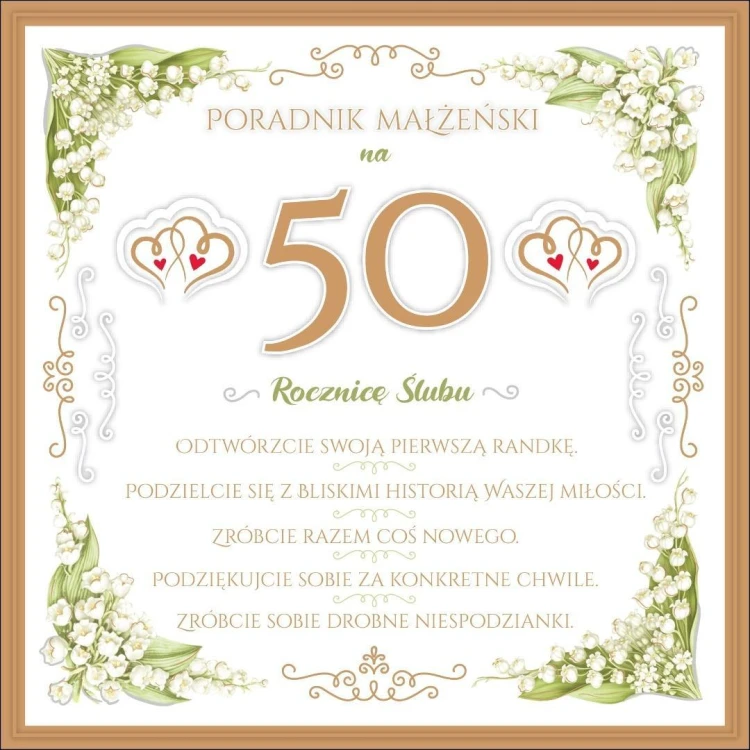 Kartka z okazji 50 rocznicy ślubu KWR03