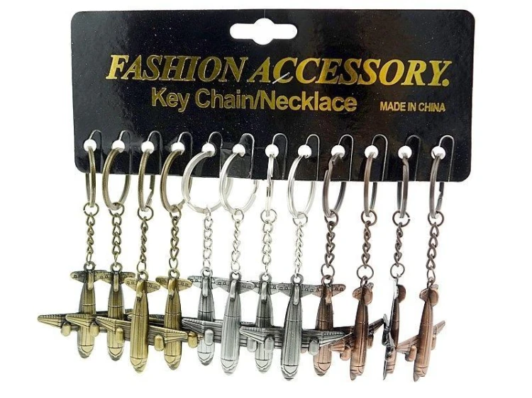 Brelok samolot metalowy (12szt), ADAR