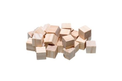Kostki drewniane naturalne 1,5cm 21szt, Brewis