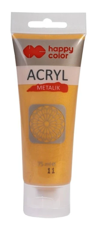 Farba akrylowa 75ml złota HAPPY COLOR, GDD