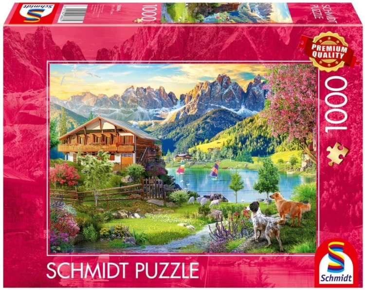 Puzzle PQ 1000 Relaks w Dolomitach, Schmidt