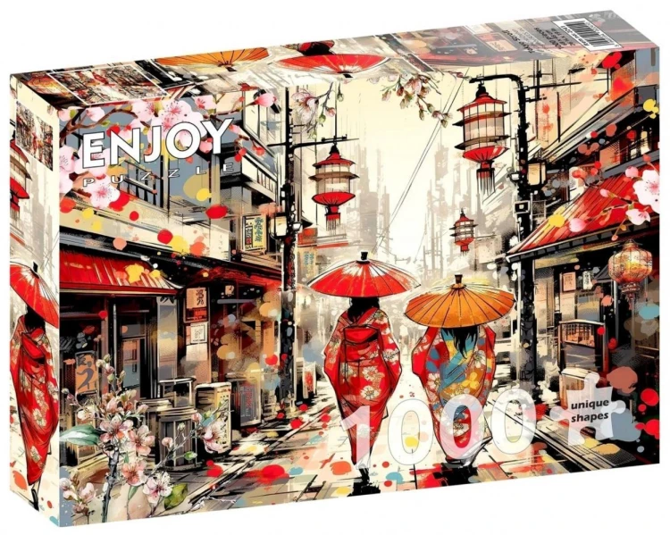 Puzzle 1000 Spacer po Tokio / Japonia, Enjoy