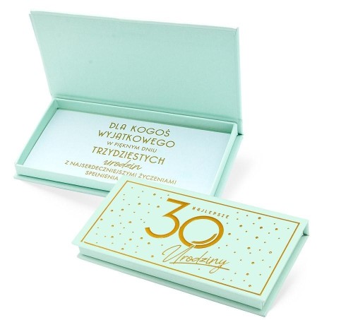 Pudełko ozdobne na banknoty Urodziny 30 Elite