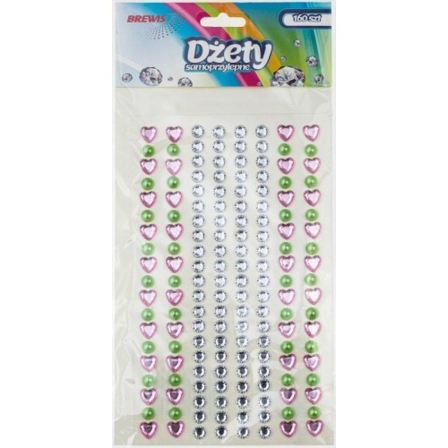 Dżety samoprzylepne 160szt, Brewis