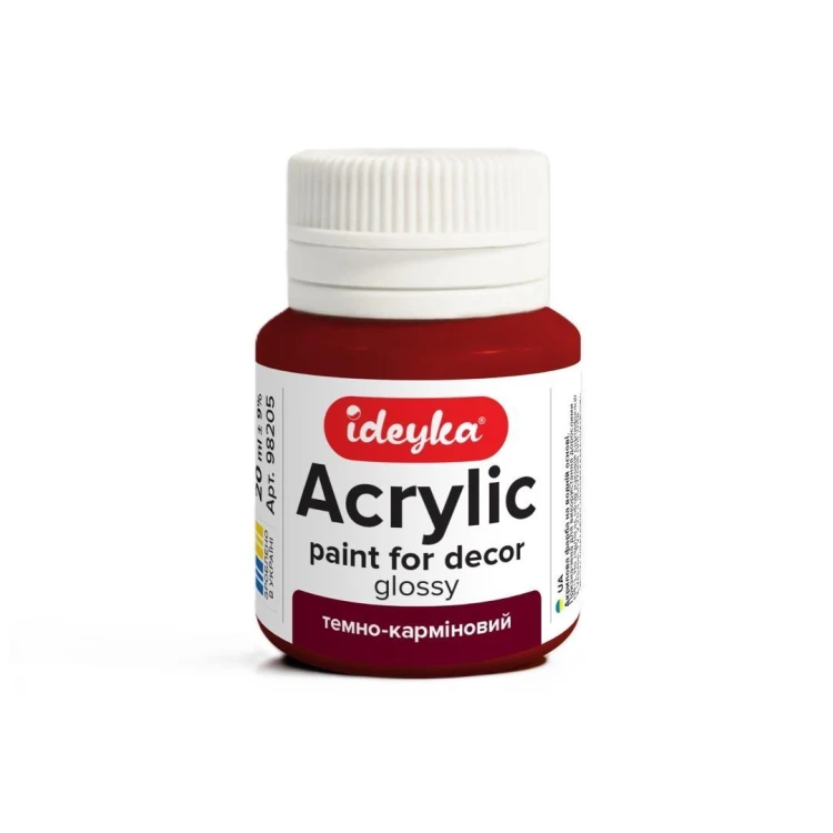 Farba akrylowa Ciemny karmin 20ml, Ideyka