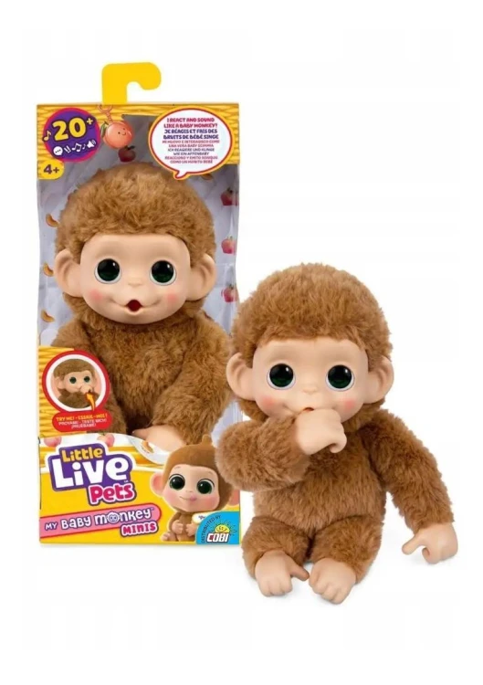 Little Live Pets - Mini Małpka Pepi Peach, Cobi