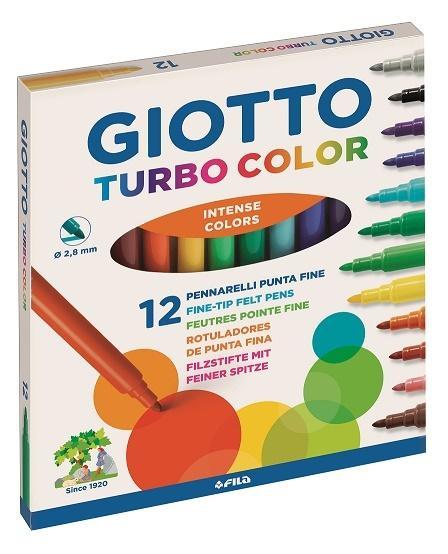 Pisaki Turbo Color 12 kolorów GIOTTO, Giotto