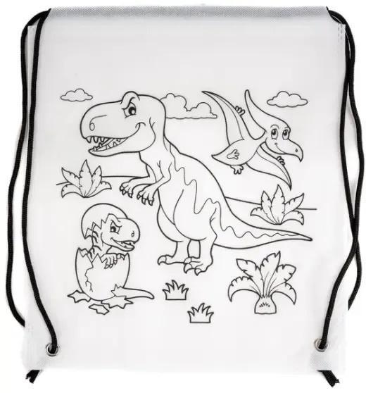 Worek szkolny do malowania Tinting dino