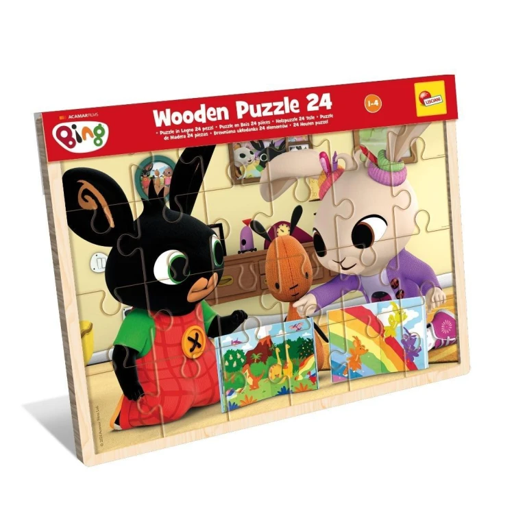 Bing puzzle drewniane 24el, Lisciani