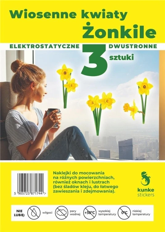 Wiosenne kwiaty Żonkile 3szt, Kunke