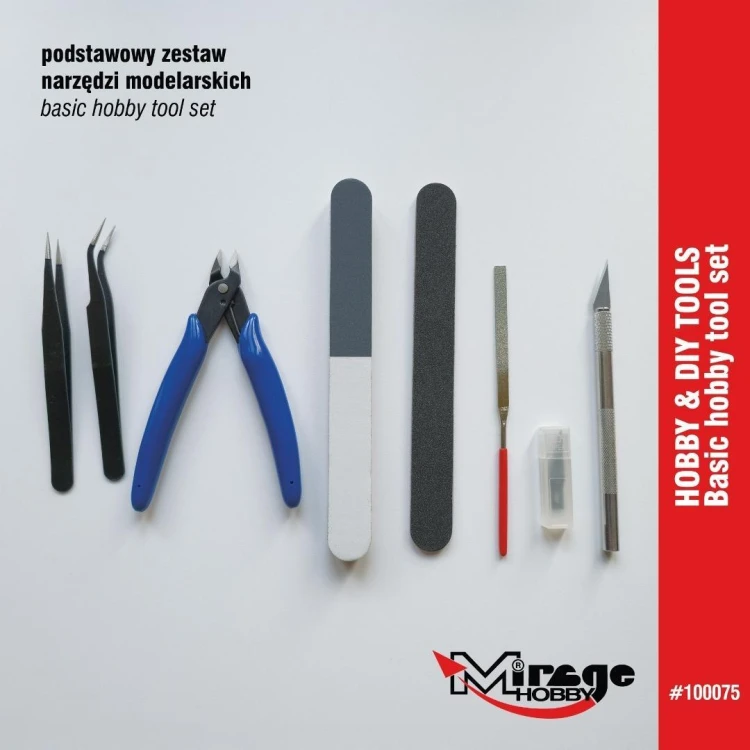 Zestaw podstawowych narzędzi modelarskich