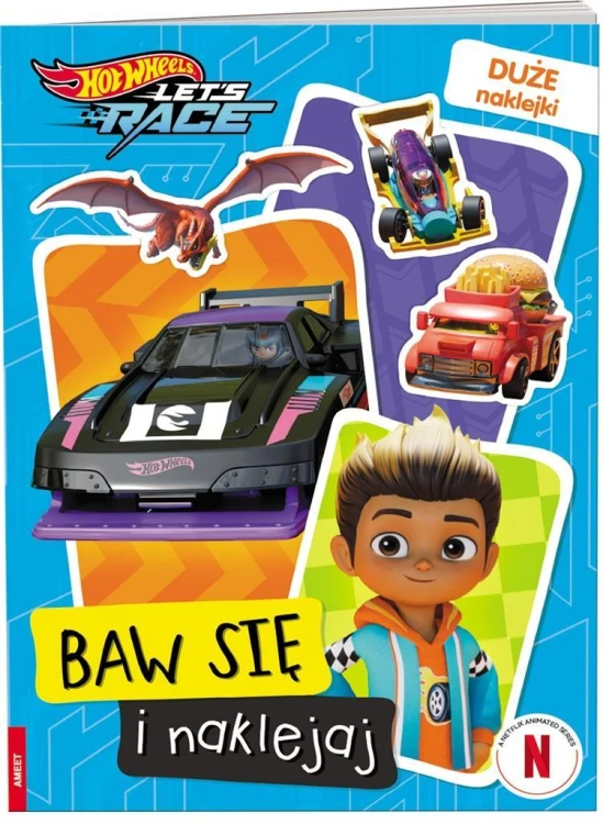Hot Wheels. Baw się i naklejaj, praca zbiorowa