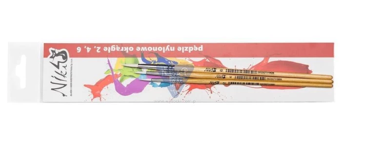Pędzle nylonowe okrągłe Niki 4/ 2+4+6, Koh-I-Noor