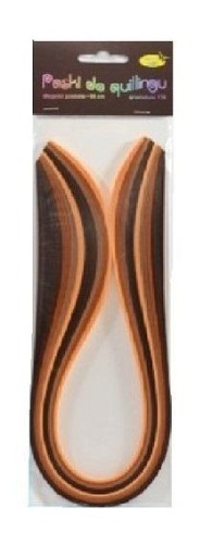 Paski do quillingu 10mmx50cm brązowe 100szt
