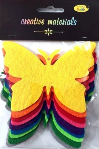 Motyle z filcu 11,5x8,5cm 9szt, Galeria Hobby