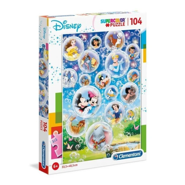 Puzzle 104 Super kolor Disney classic, Clementoni