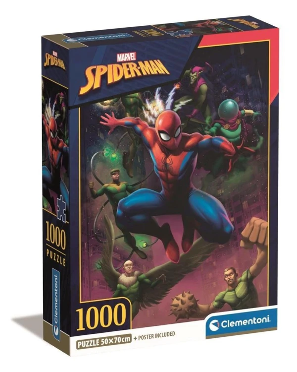 Puzzle 1000 Compact Spiderman, Clementoni